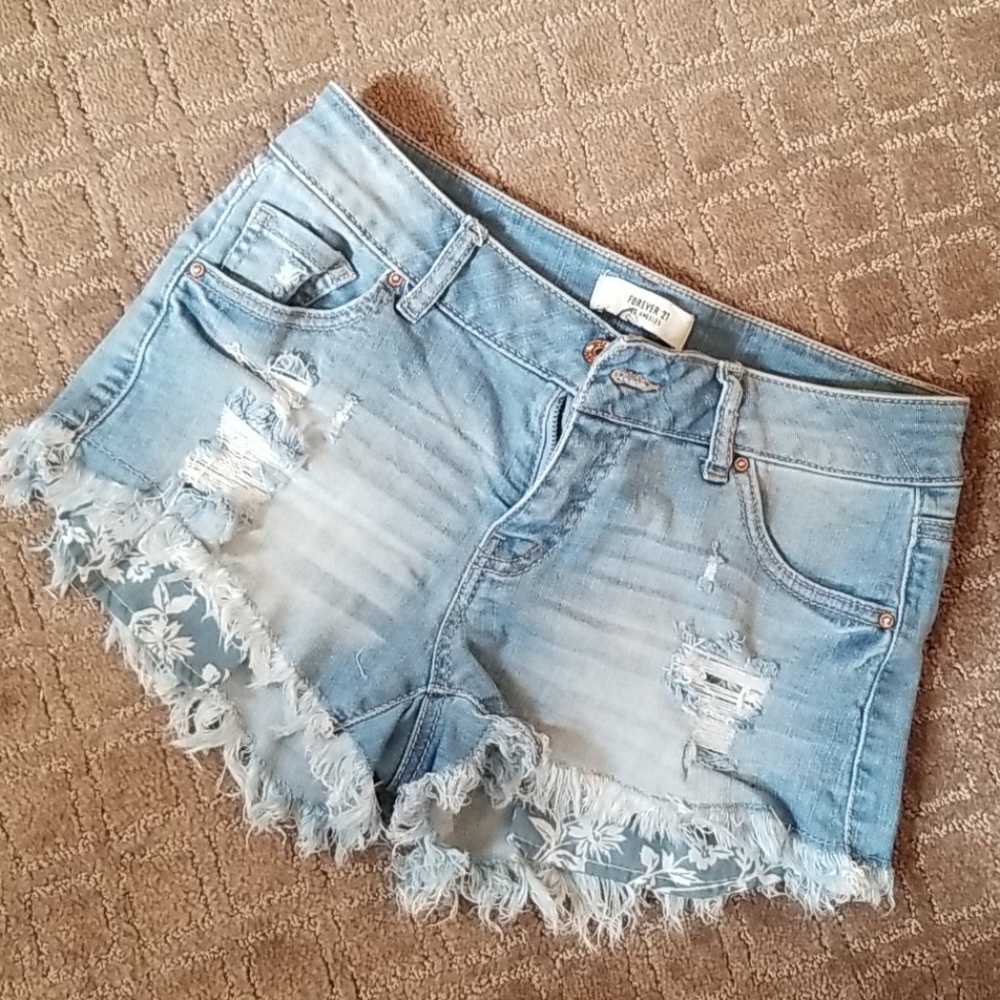 Denim shorts by the brand: Forever 21